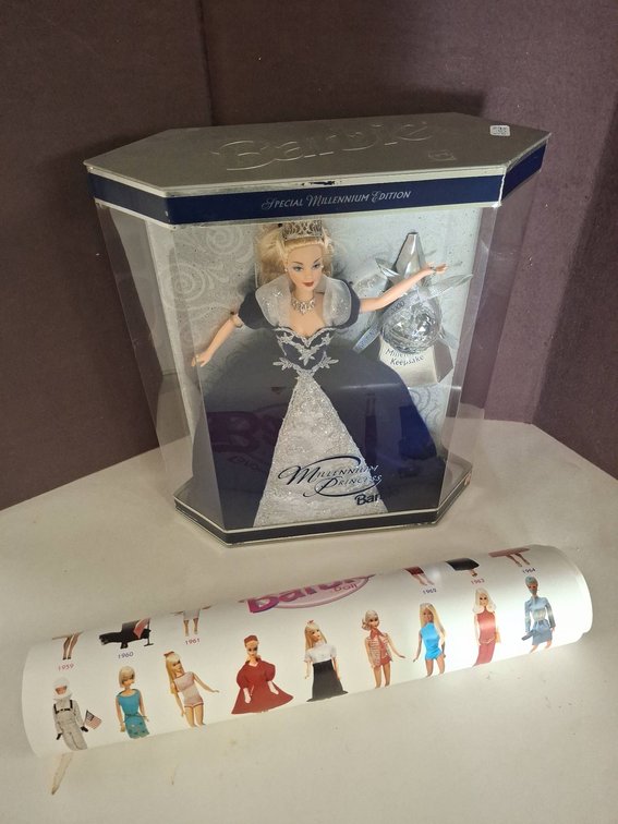 Barbie Millennium Princess Doll & Barbie Poster