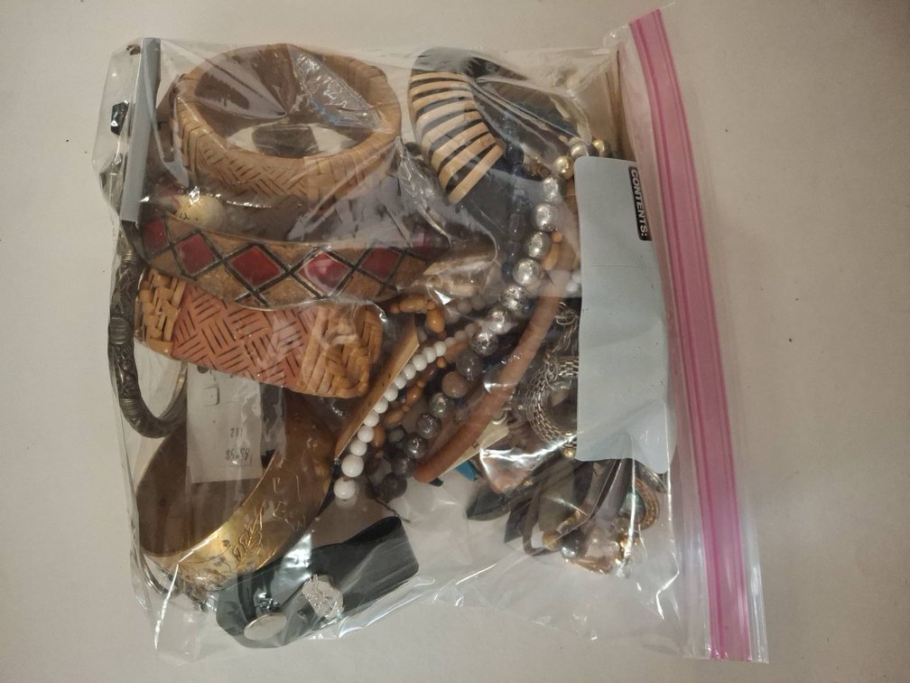 Costume Jewelry Lot in Plastic Bag