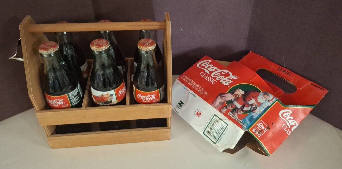 Coca-Cola 6-Pack Classic Christmas Bottles Set