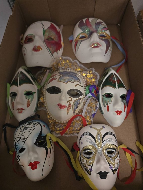 Hand-Painted Decorative Masks