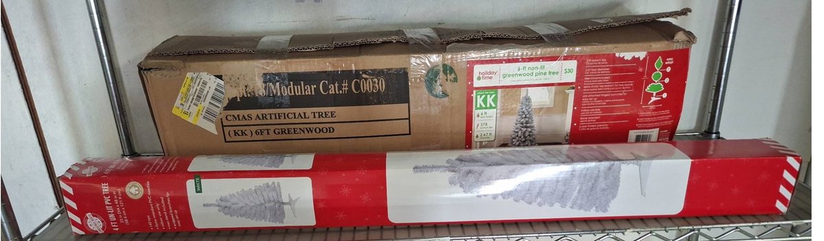 2 Holiday Time Artificial Christmas Trees
