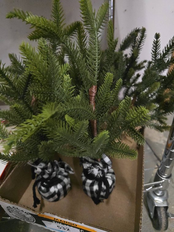 Artificial Mini Pine Trees Assorted Bases