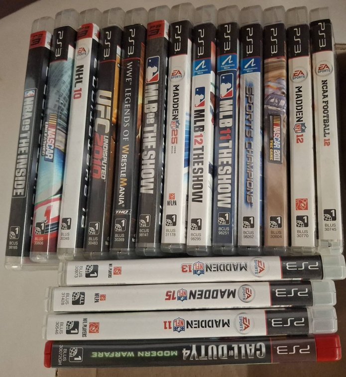 19 PS3 Sports and Action Video Games Lot