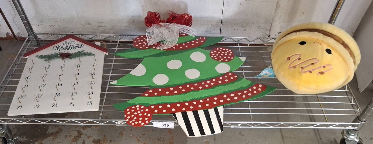 Christmas Decor Lot With Calendar and Plush