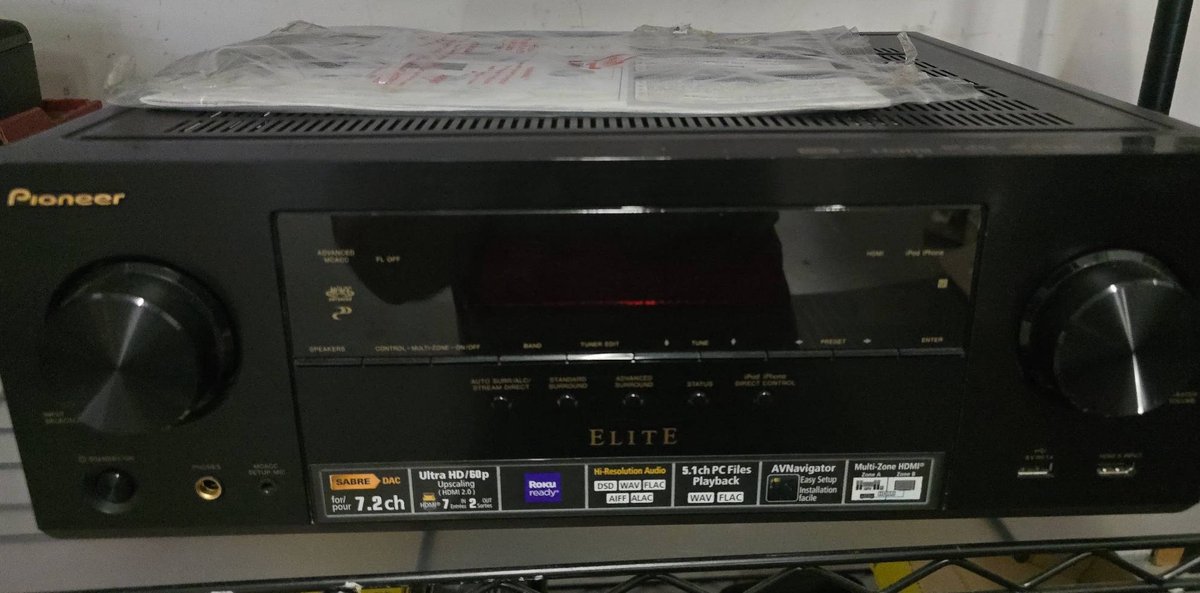 Pioneer Elite VSX-80 AV Receiver with Manual