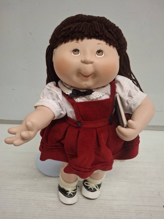 16" Cabbage Patch Girl Doll Red Dress, 1995 OAA Inc