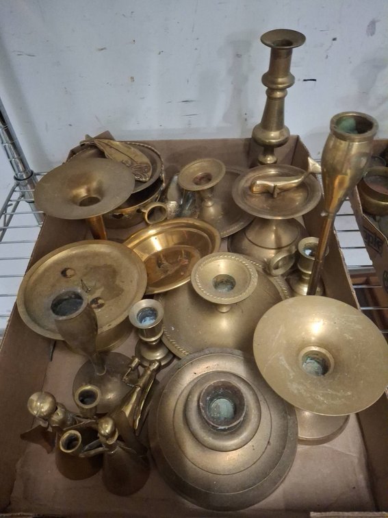 Brass Candle Holders And Candle Cups