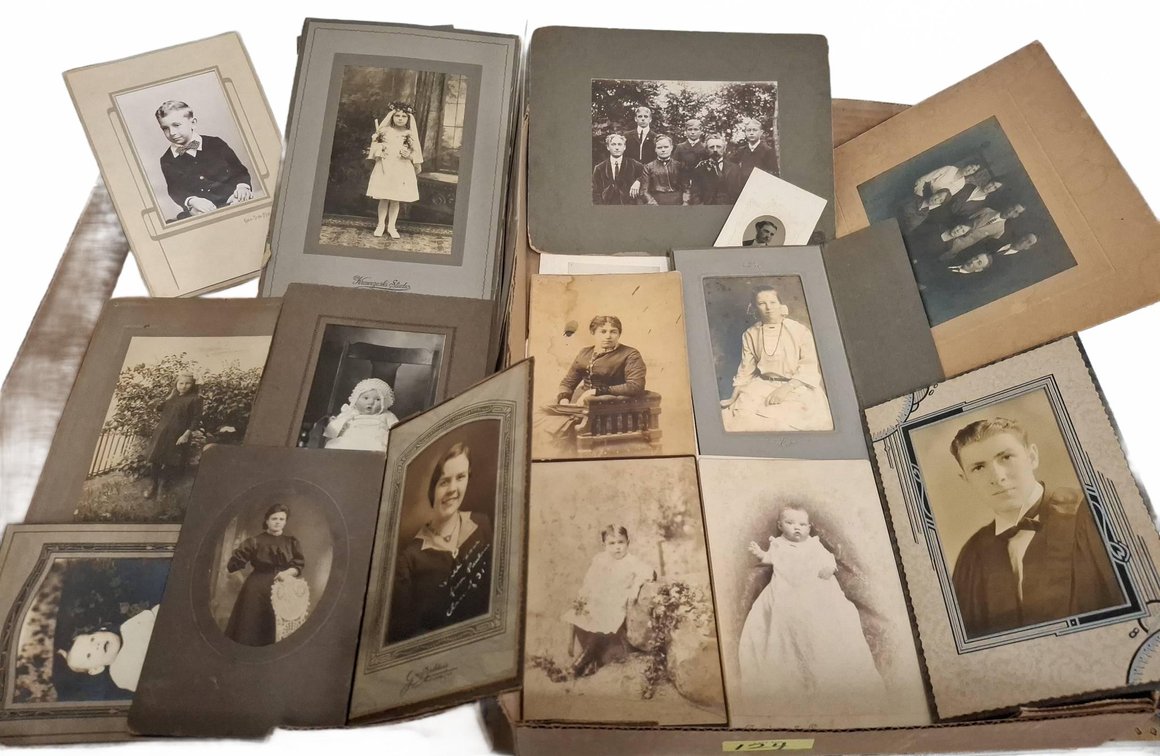 Vintage Family Portrait Photographs