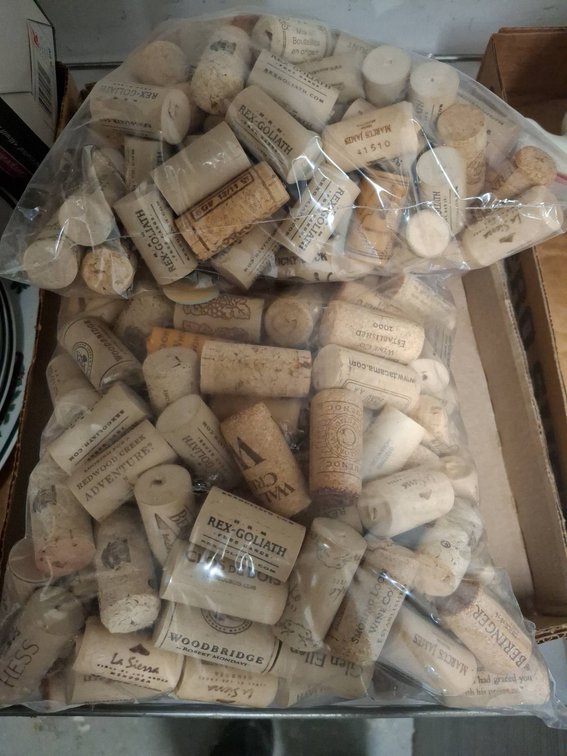 Bagged Assortment of Used Wine Corks