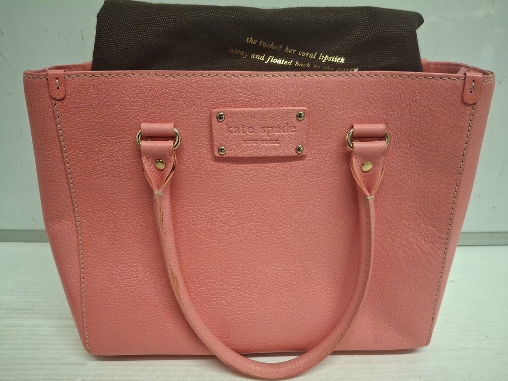 Kate Spade New York Pink Leather Tote Bag