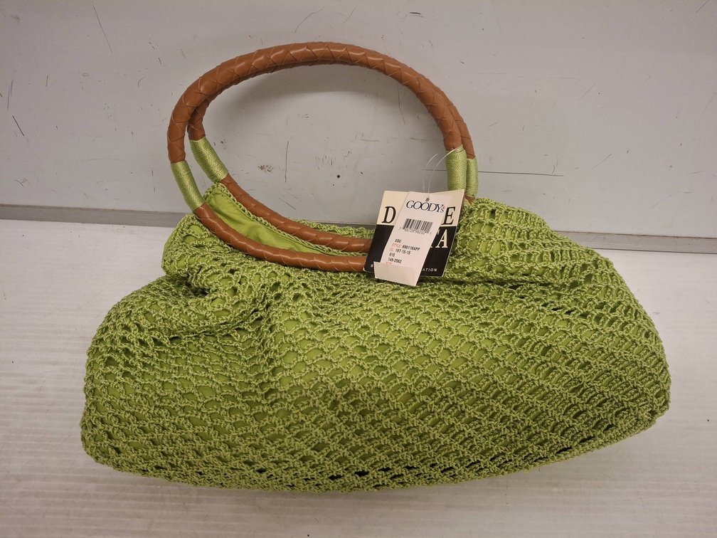 Dolce Vita Green Crocheted Handbag With Tag