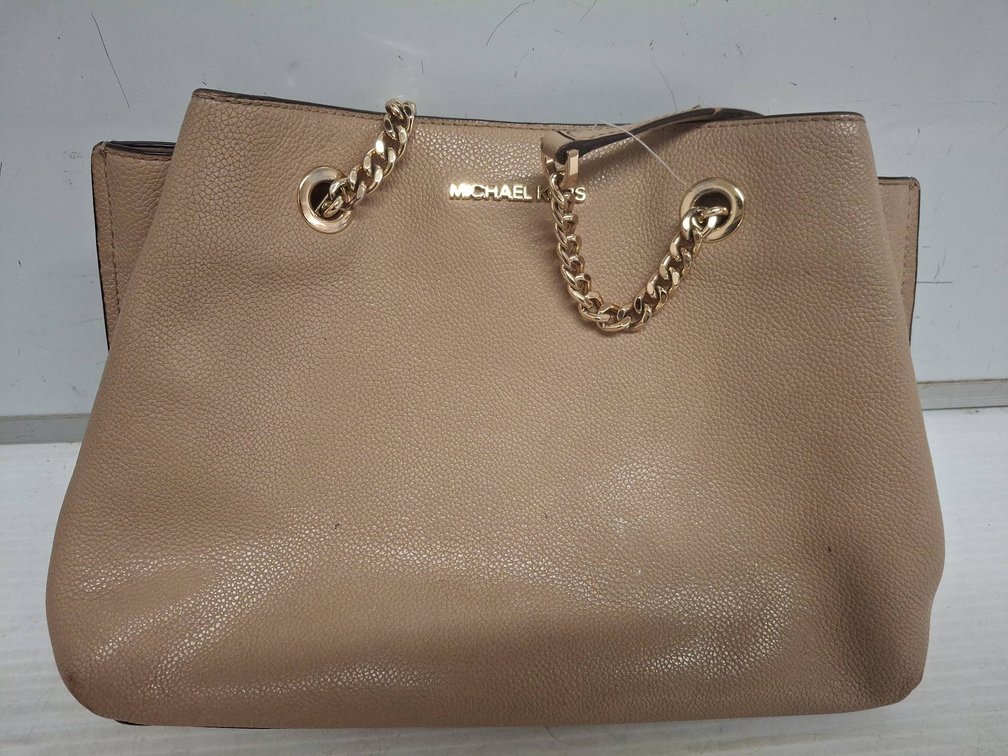 Michael Kors Beige Leather Shoulder Bag
