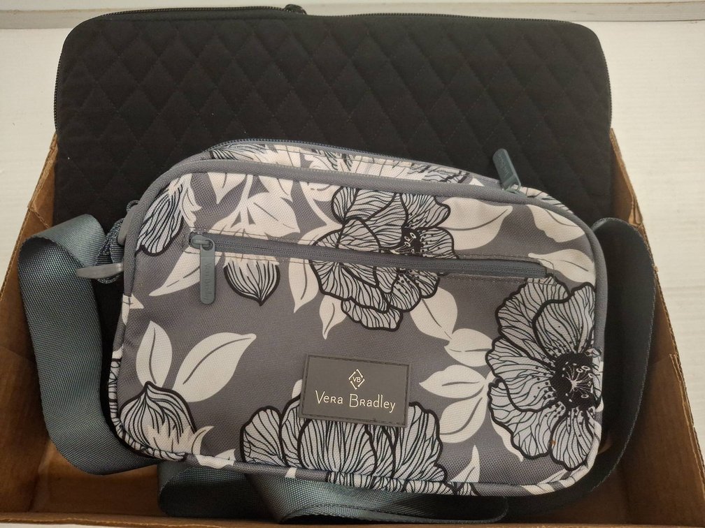 Vera Bradley Bag and Quilted Laptop Sleeve Set