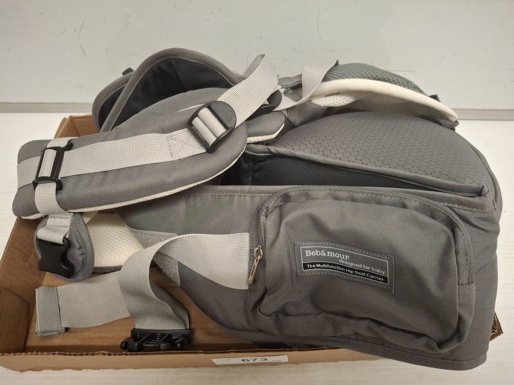 Bebamour Multifunction Hip Seat Carrier Gray