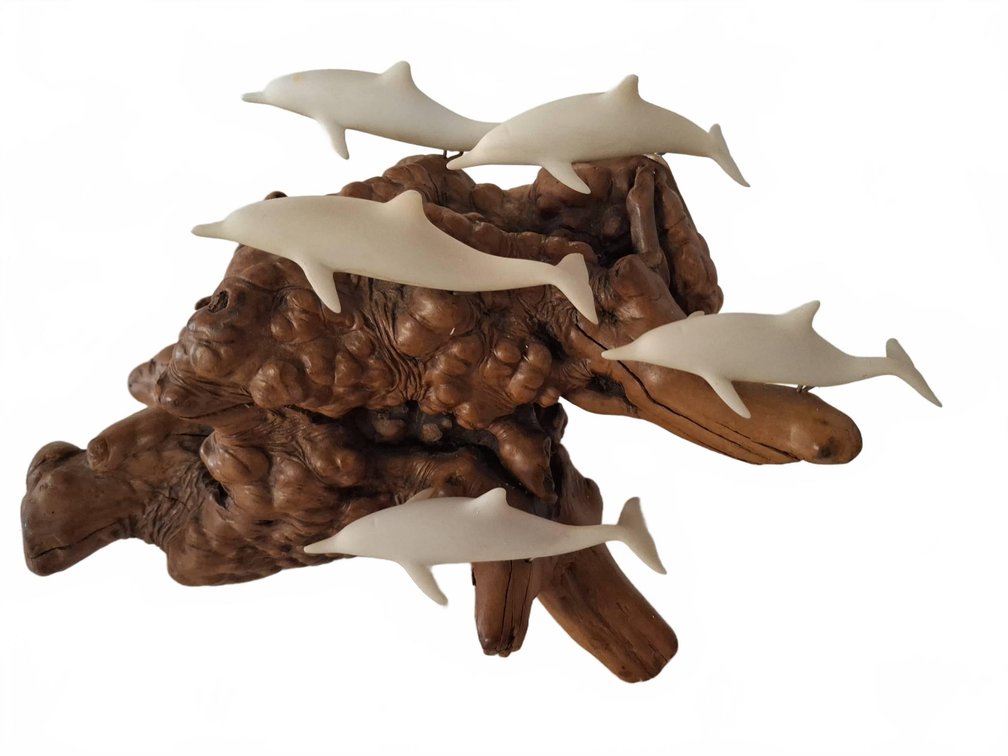 Nautical Decor Dolphin Sculpture Frame
