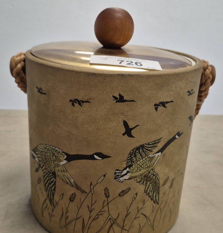 Kraftware Ice Bucket Flying Geese MCM Barware