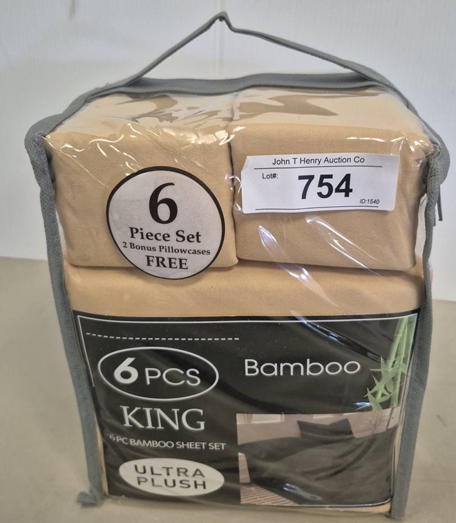 King 6-Piece Ultra Plush Bamboo Sheet Set
