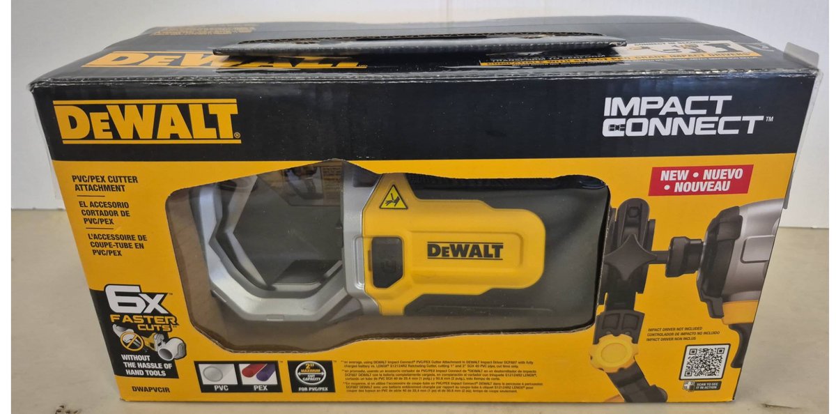 DeWalt Impact Connect PVC/PEX Cutter Attachment
