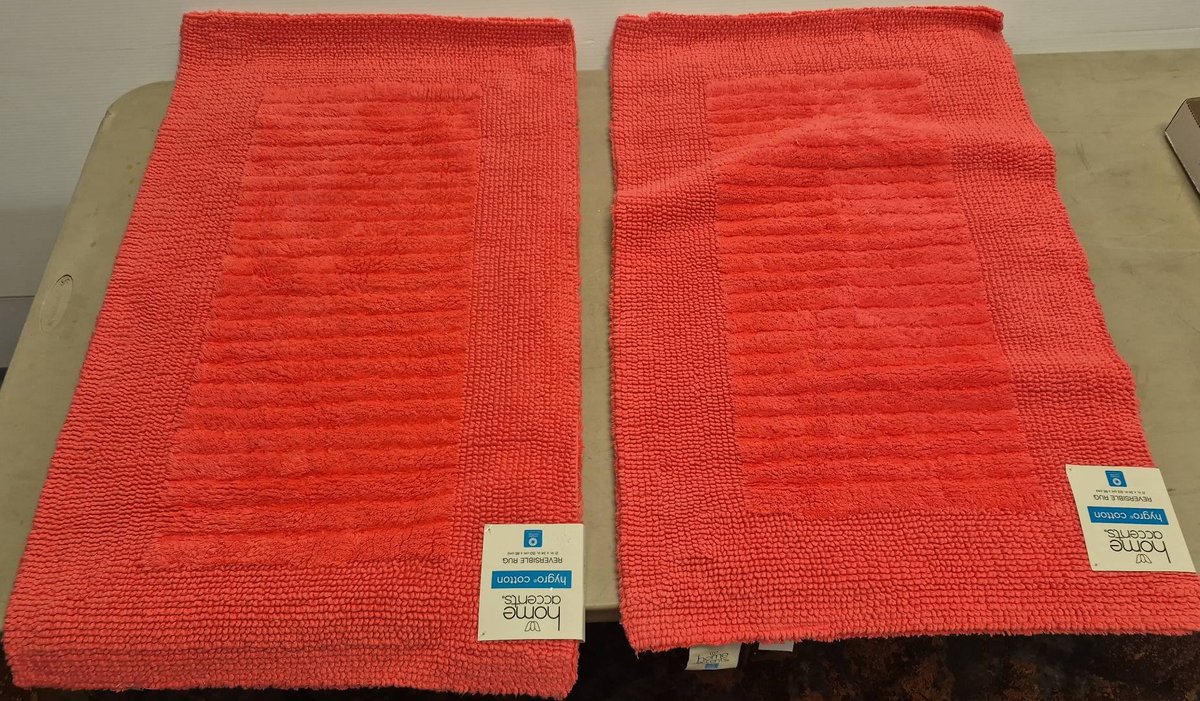 2 Home Accents Hygro Cotton Reversible Rugs