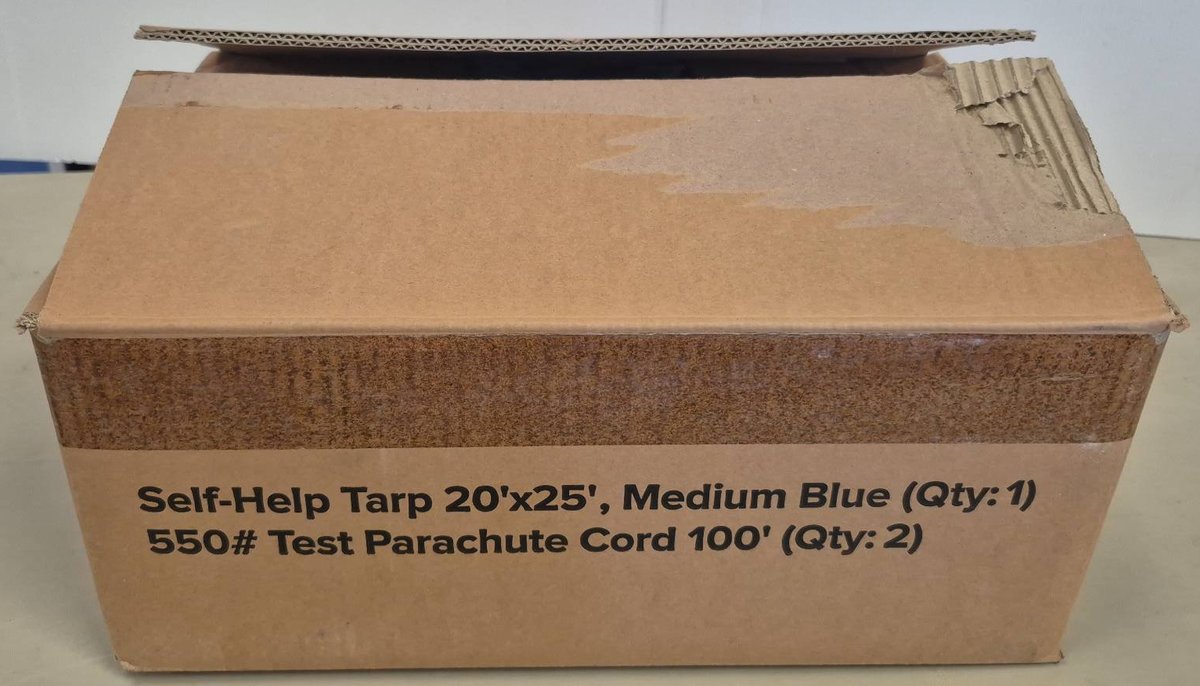 Self-Help Tarp 20'x25' & Parachute Cord Set