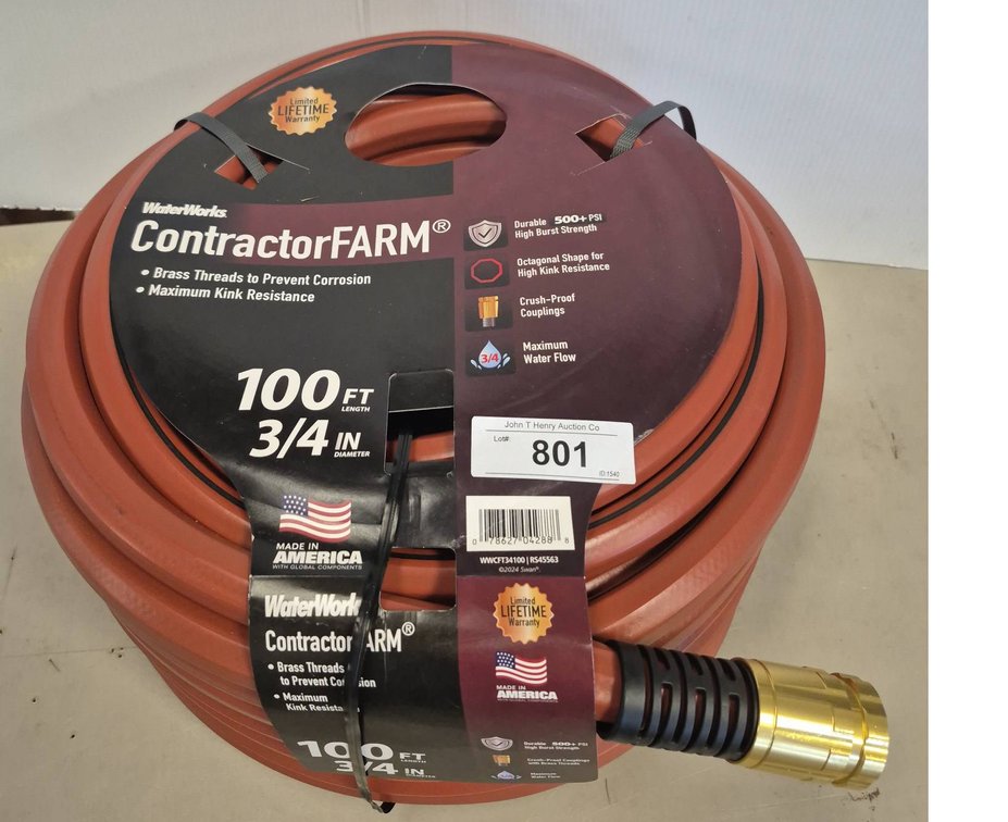 WaterWorks ContractorFARM 100ft 3/4in Hose