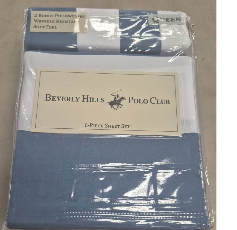 Beverly Hills Polo Club Queen 6-Piece Sheet Set