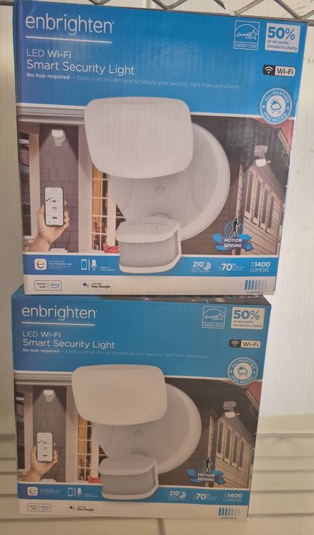 2 Enbrighten LED Wi-Fi Smart Security Lights
