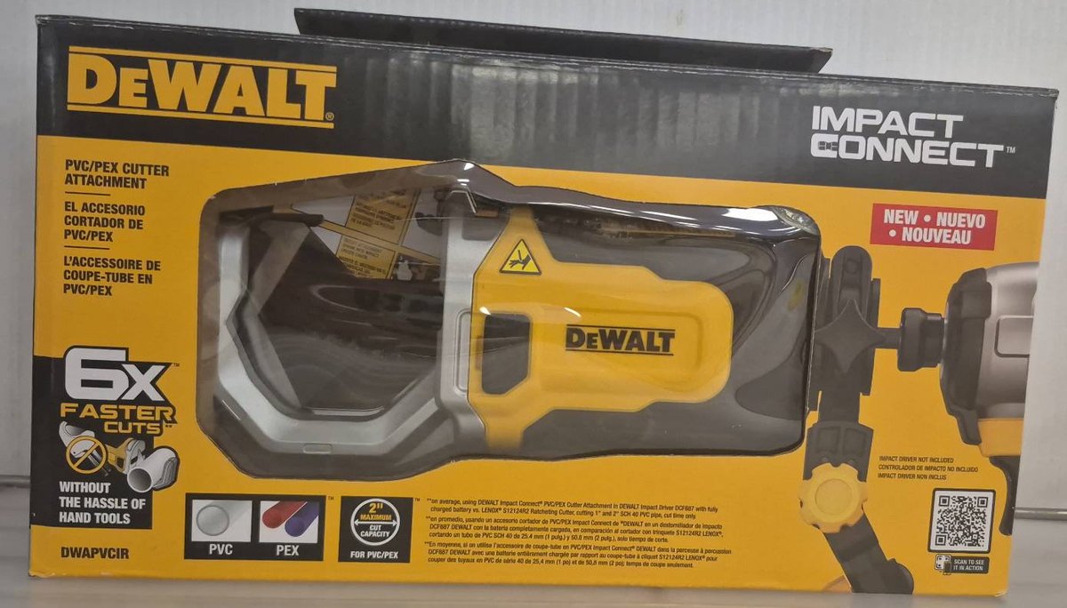 DEWALT Impact Connect Pipe Cutter Attachment