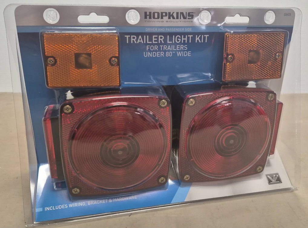 Hopkins Trailer Light Kit, Under 80" Wide