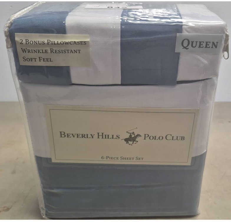 Beverly Hills Polo Club Queen 6-Piece Sheet Set
