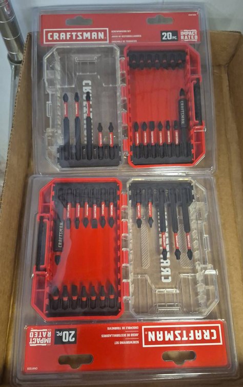 2 Craftsman 20pc Impact Rated Screwdriving Sets