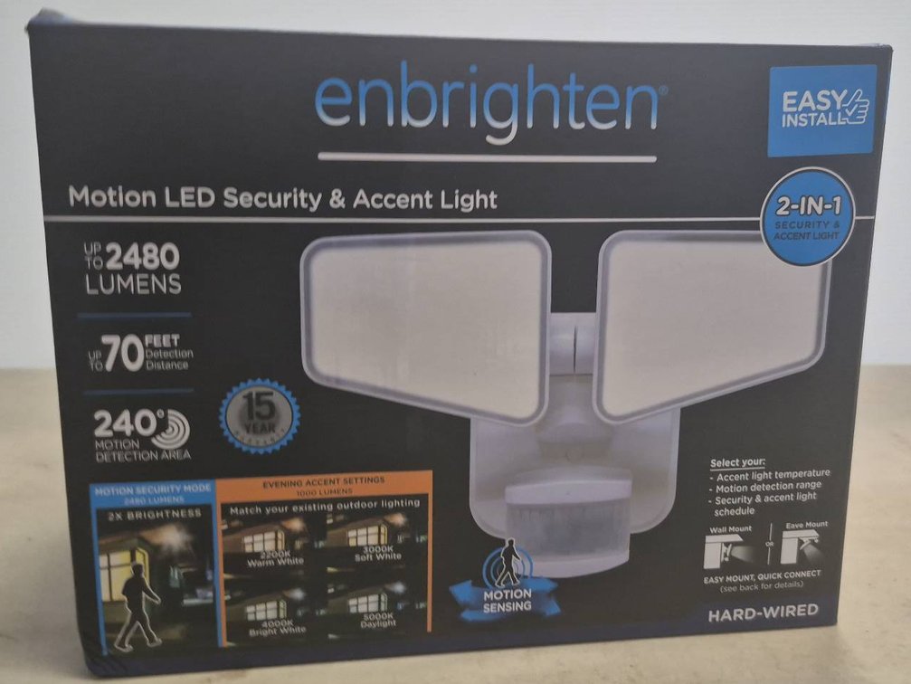 Enbrighten Motion LED Security Light, 2480 Lumens