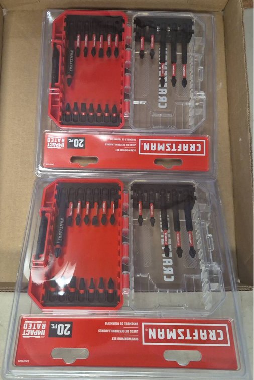 2 Craftsman 20 Pc Impact Rated Screwdriving Sets