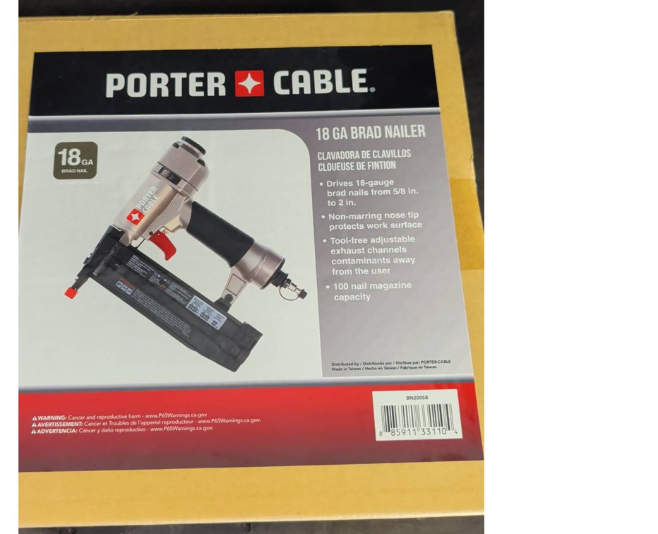 Porter Cable 18 GA Brad Nailer BN200SB