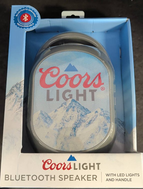 Coors Light Bluetooth Speaker LED Handle