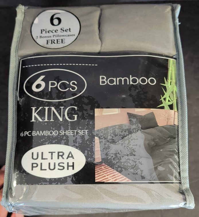 6-Piece King Bamboo Ultra Plush Sheet Set