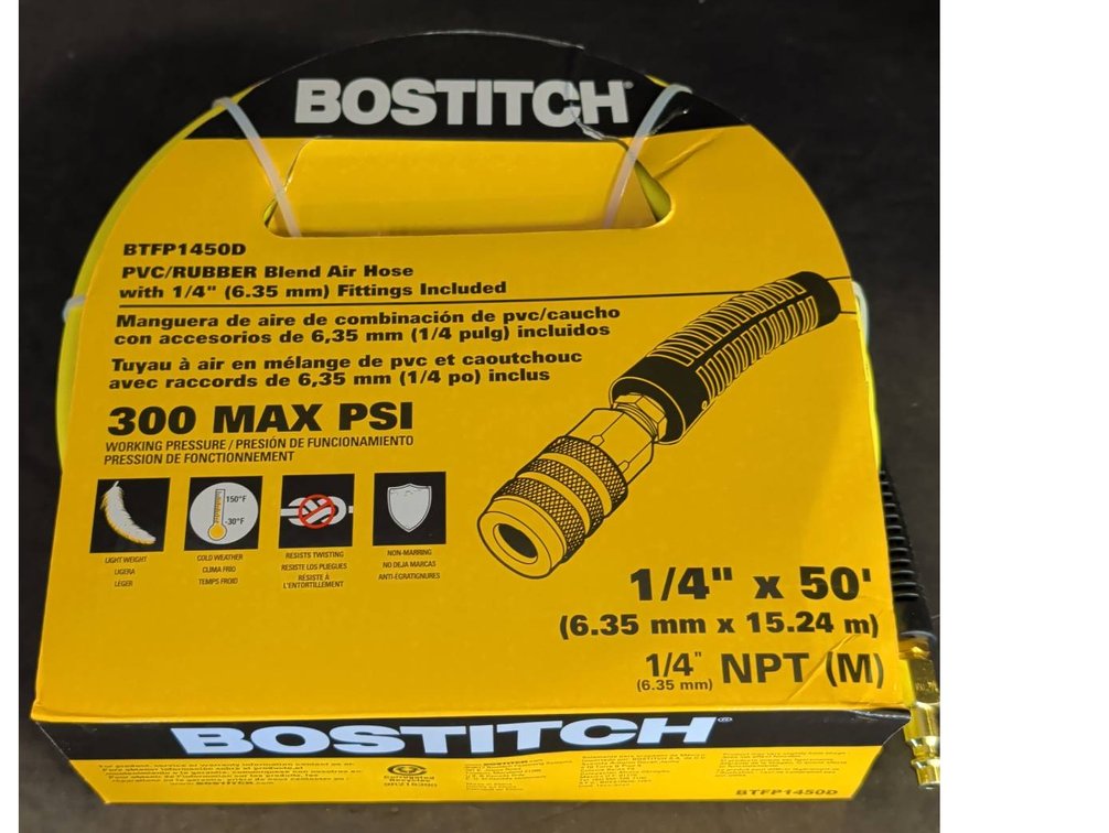 Bostitch 1/4" x 50' Air Hose BTFP1450D