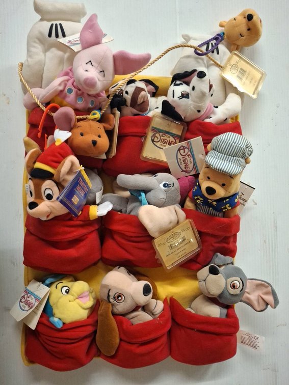 Disney Store Bean Bag Plush Set With Tags