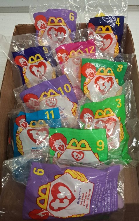 McDonald's Ty Beanie Babies Lot in Bag