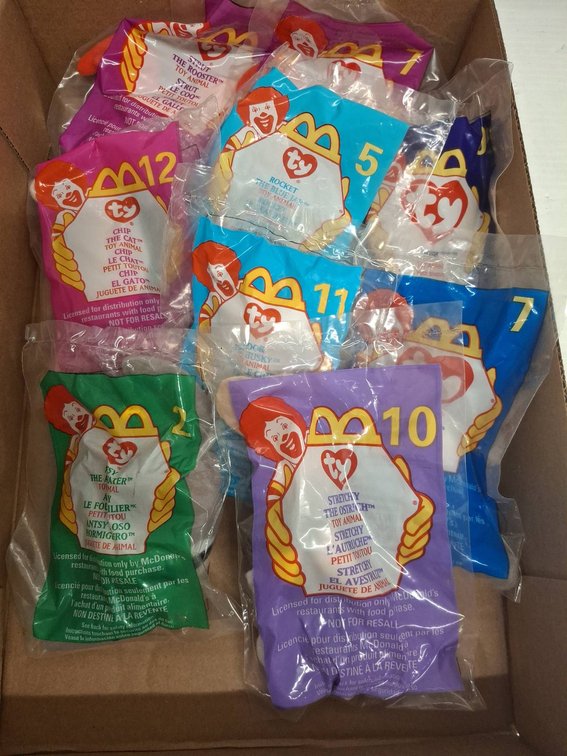 1998 McDonald's Ty Beanie Babies Set of 8