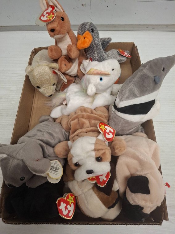 Ty Beanie Babies Lot Assorted Animals With Tags