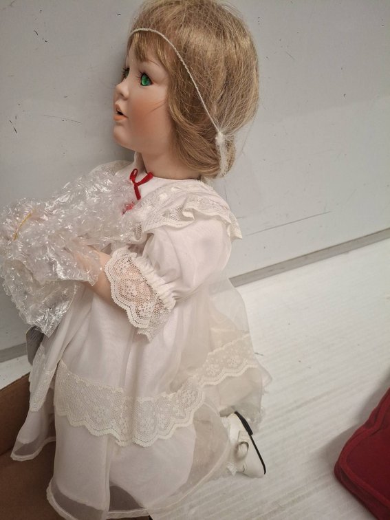 Child's Prayer Porcelain Doll by The Growing Minds