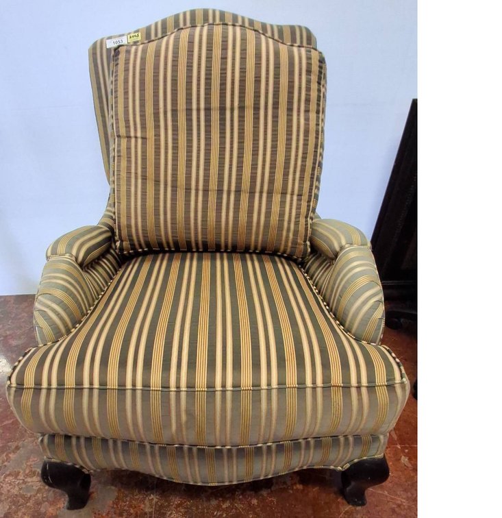 Pearson Striped Upholstered Armchair