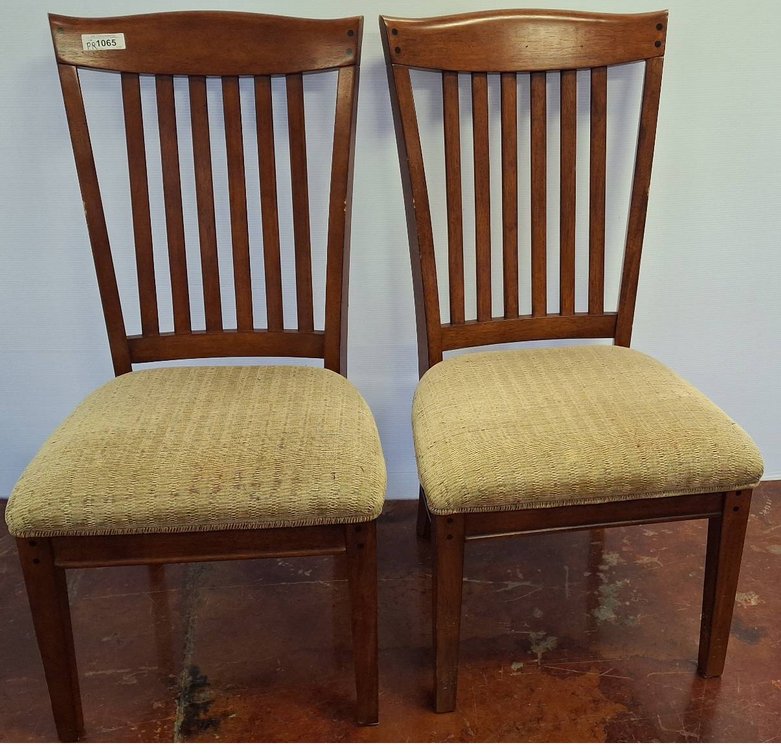 Wood Frame Upholstered Dining Chairs
