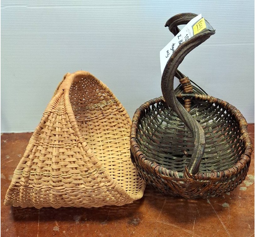 2 Woven Baskets Assorted Styles