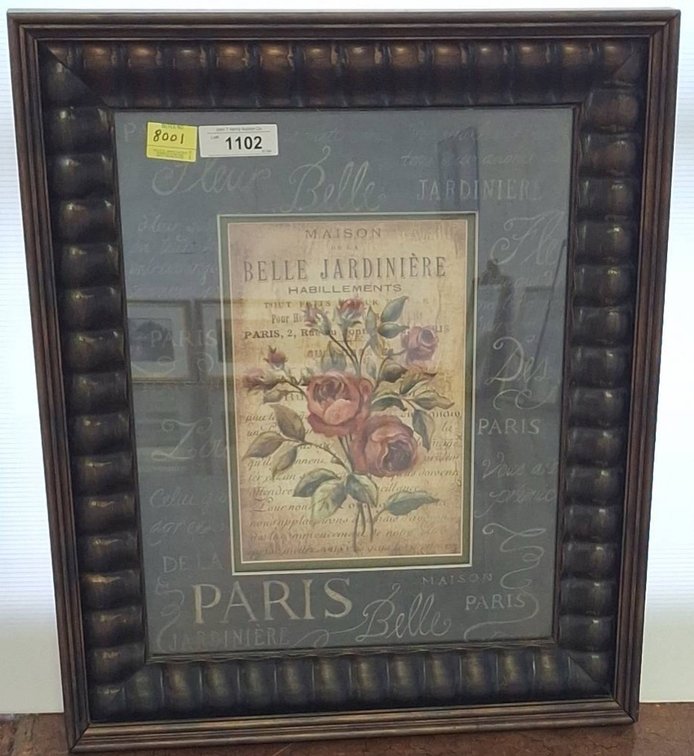 Framed Belle Jardiniere Art Print 22x26