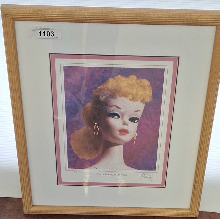 Thirty Five Years Of Barbie 18x21 Framed Print
