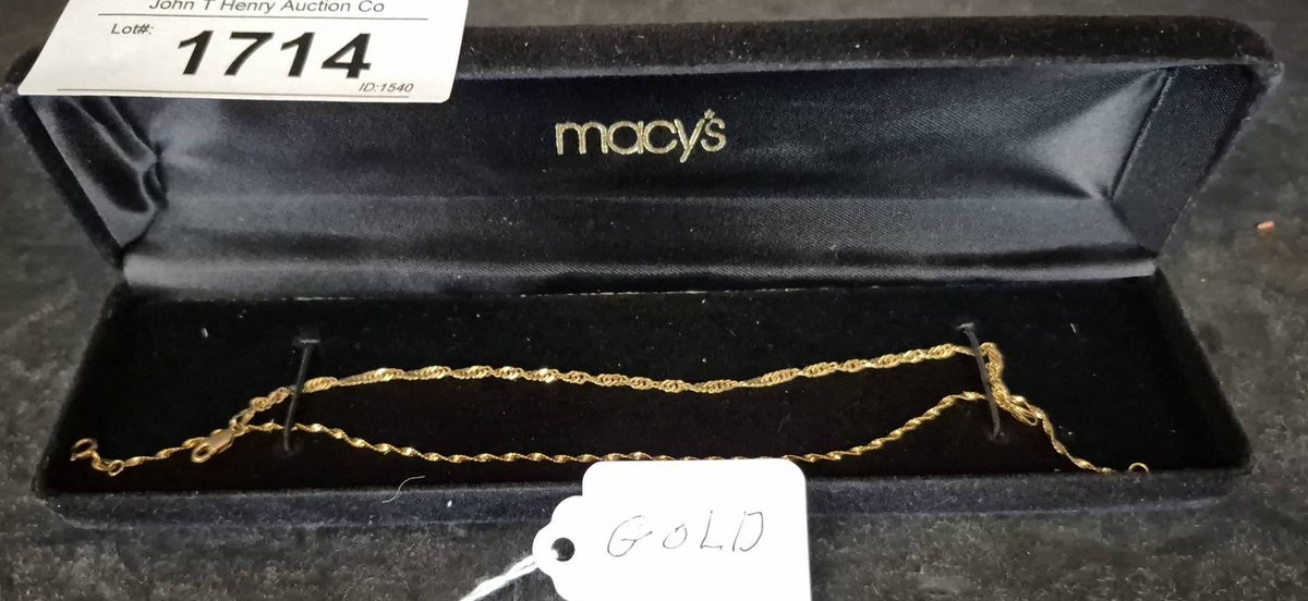 2 Gold Bracelets 10kt Italy and 14k Marked