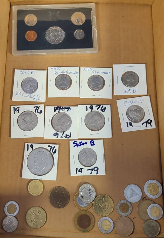 US Proof Set, Quarters, World Coins