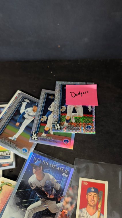 Dodgers Baseball Trading Card Lot